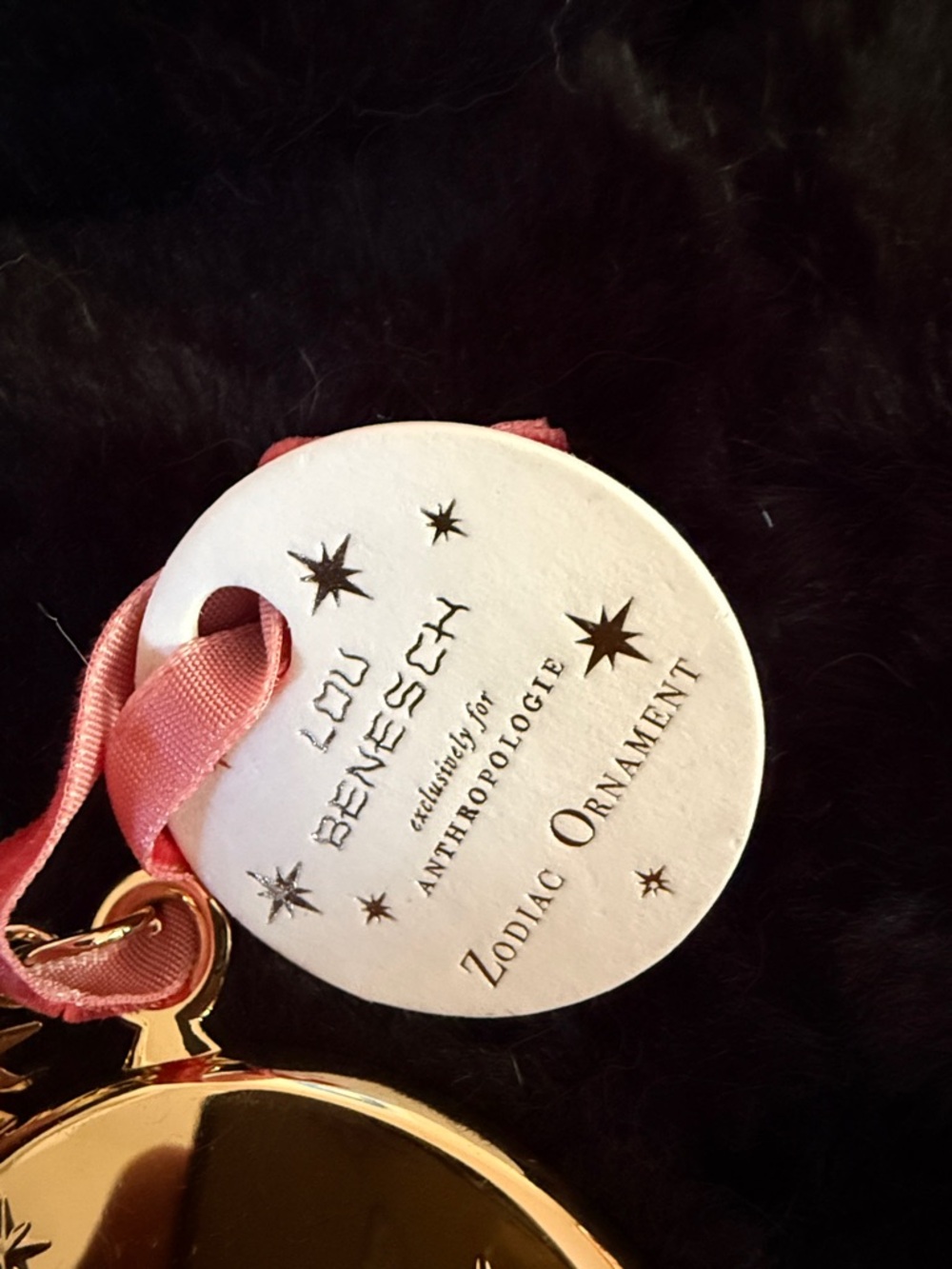 🎅BOGO 50%🎅Anthropologie Gold Sagittarius Zodiac Ornament - Picture 3 of 3
